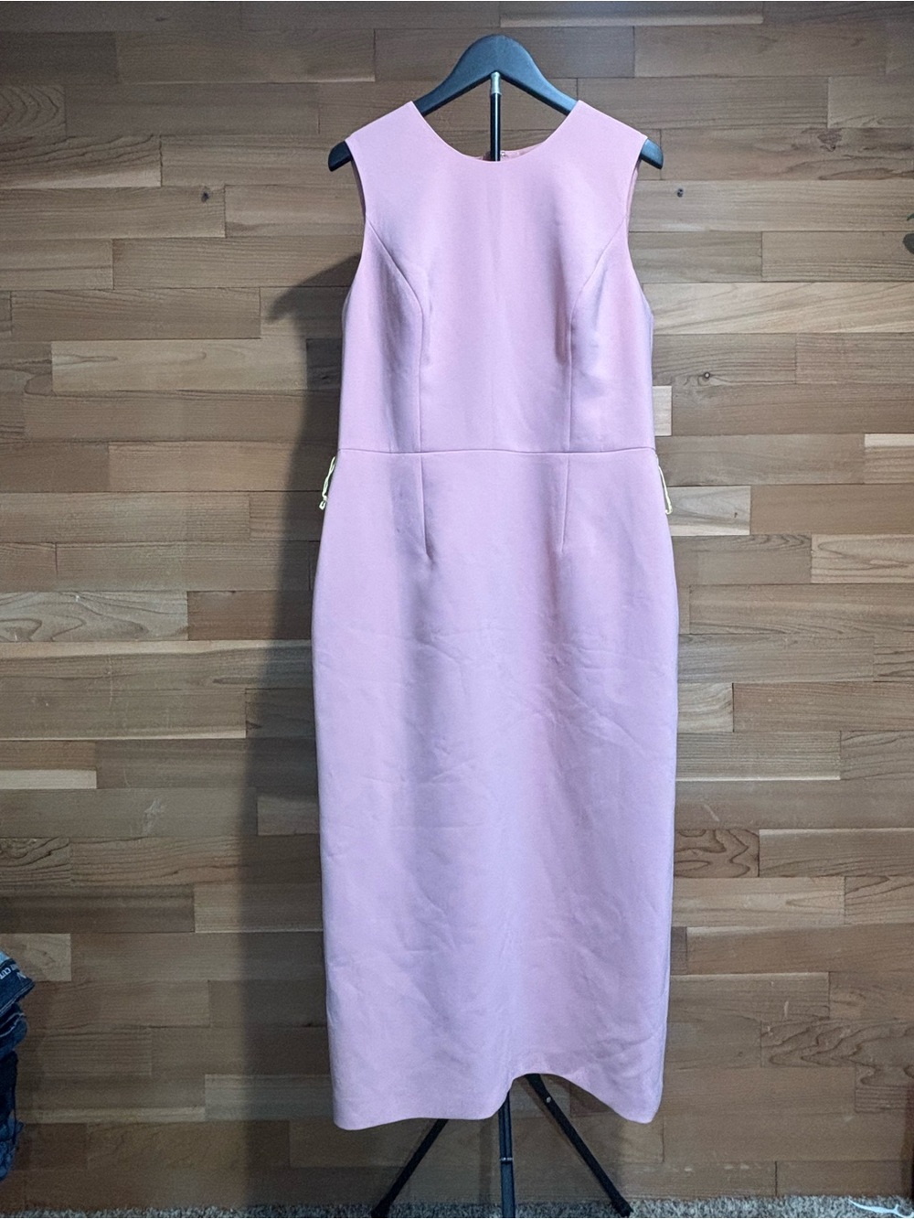 Carolina Herrera Pink Sleeveless Midi Sheath Dress
